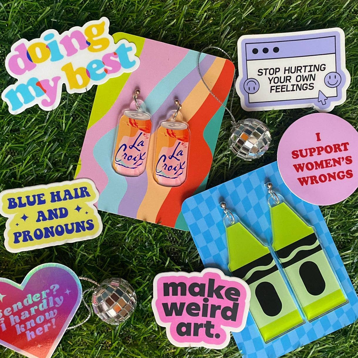 Stop hurting your own feelings sticker