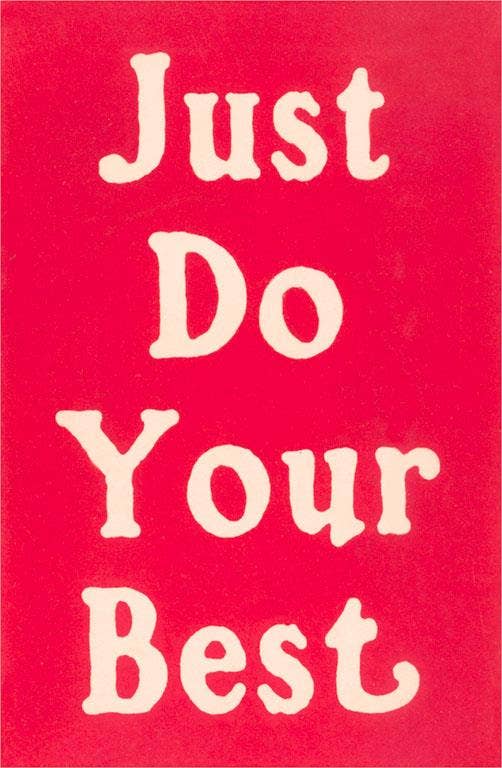 Just Do Your Best Postcard