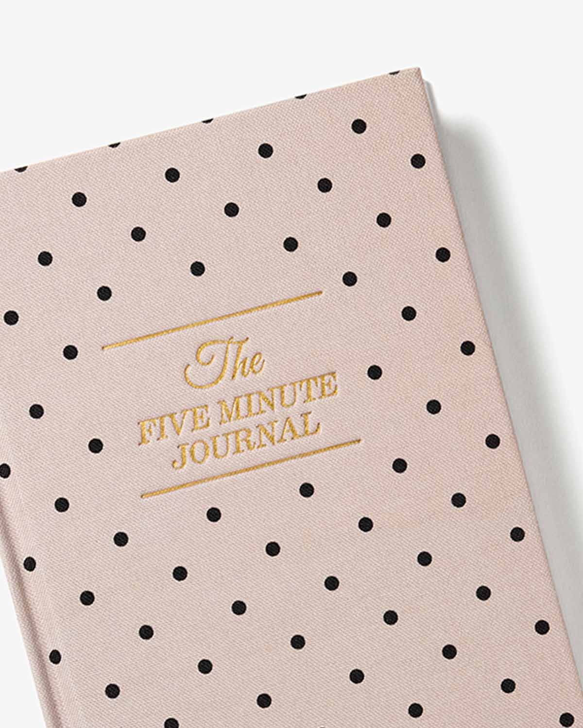 The Five Minute Journal / Beige Polka Dot