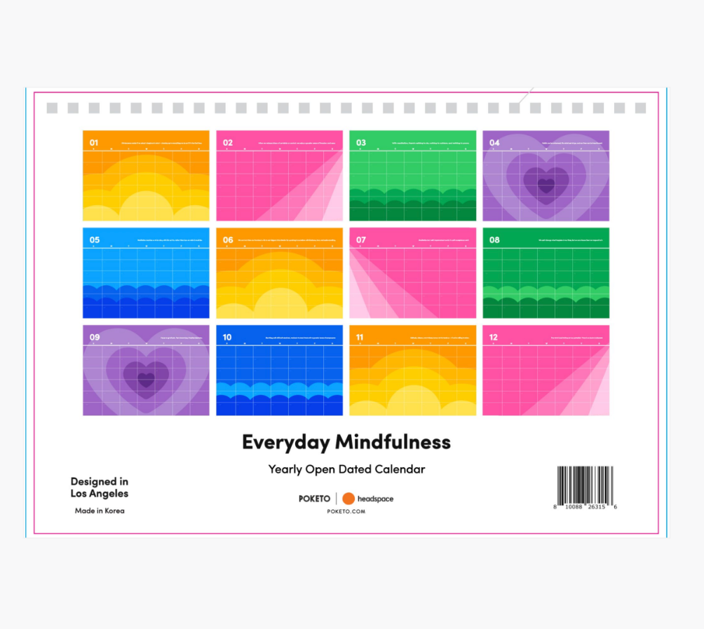 Everyday Mindfulness Undated Calendar