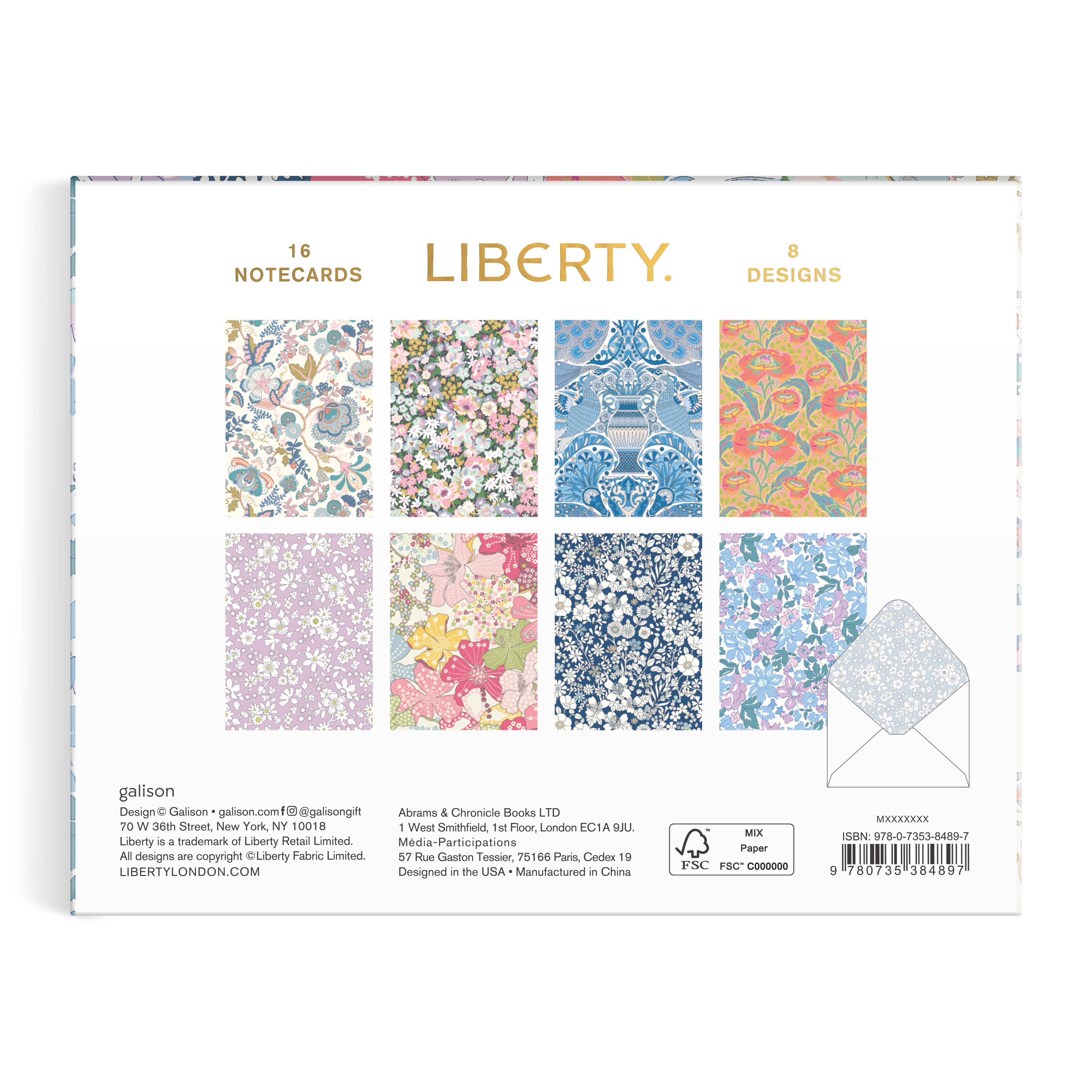 Liberty Floral Greeting Assortment Notecard Set Volume 2