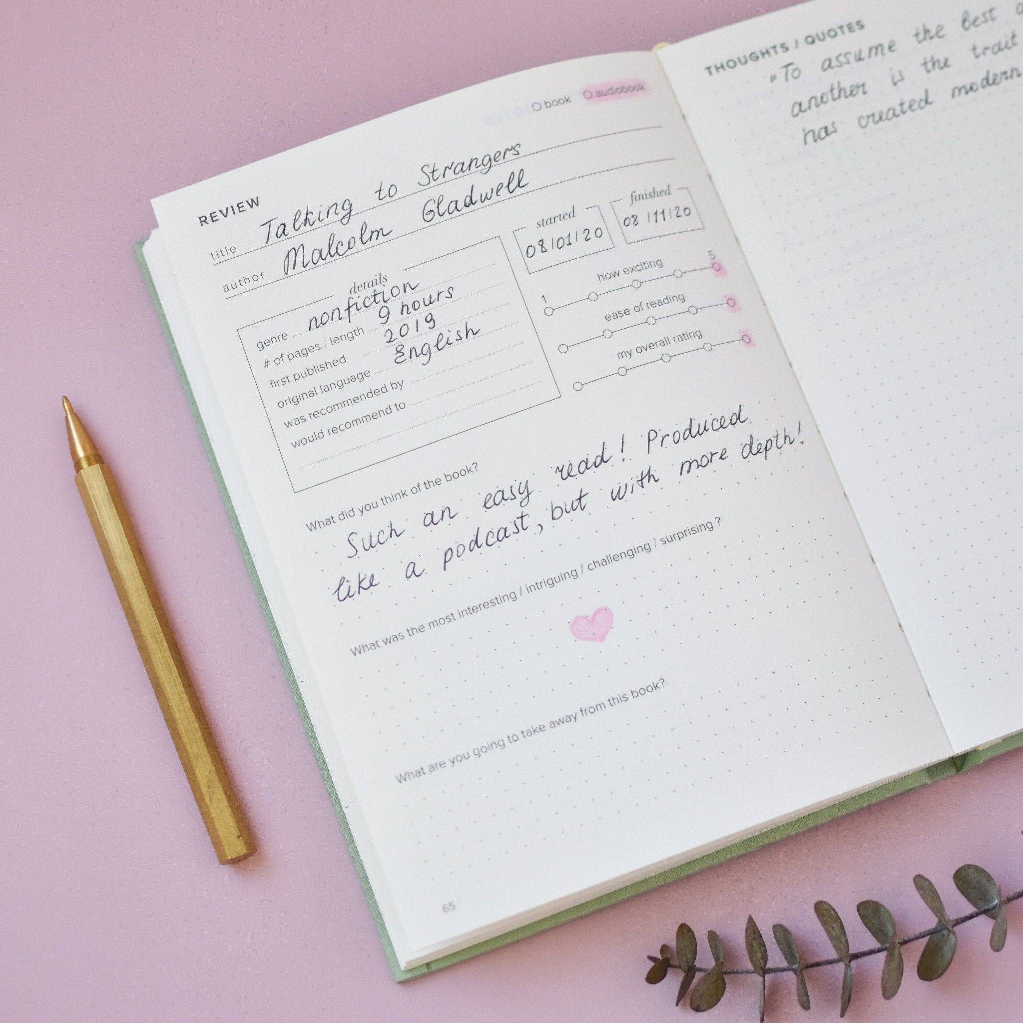 Reading Journal / Green