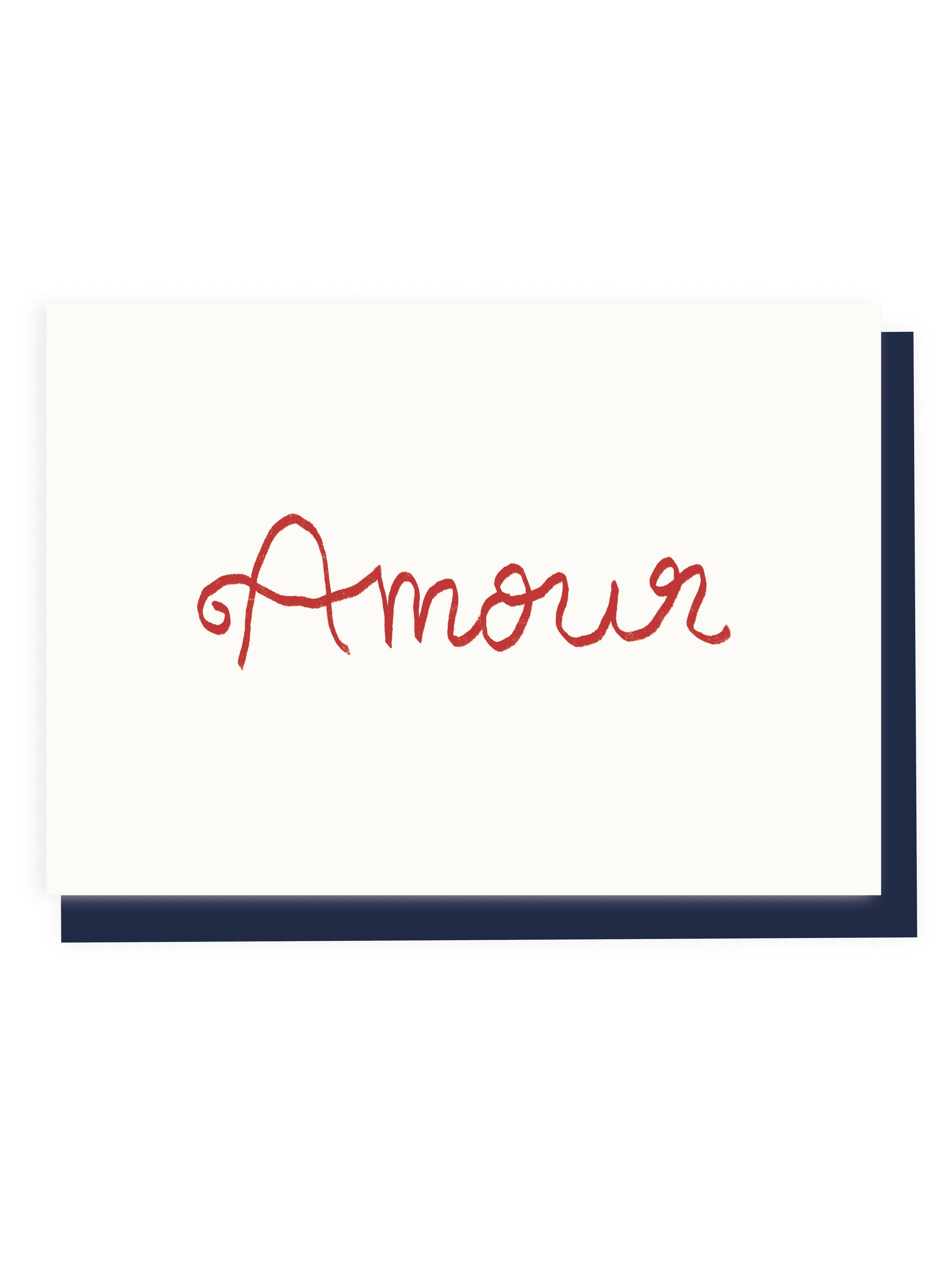 Amour Risograph Card