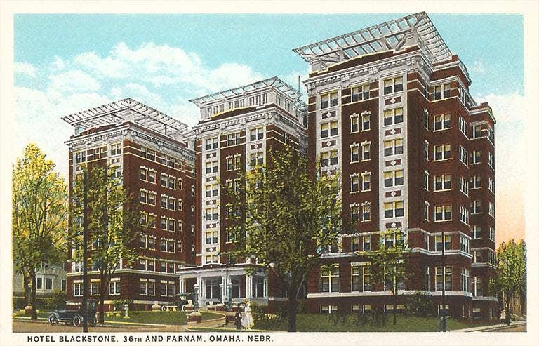 Omaha Hotel Blackstone Postcard