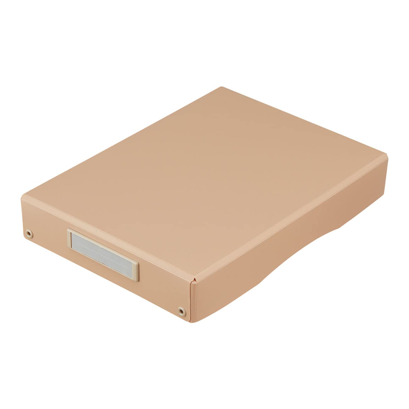 Lihit Lab Roomy Desk Tray A4 Size / Beige Pink