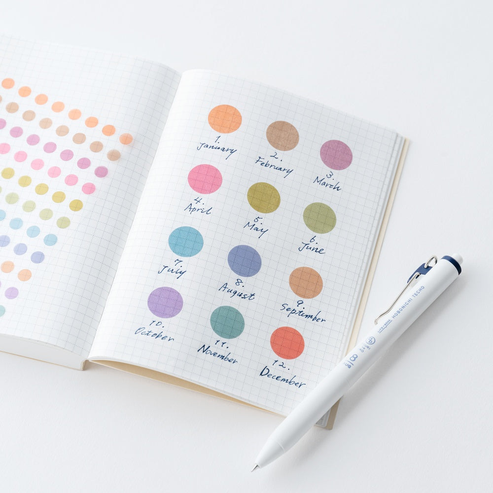 Hobonichi Techo / TSUKI no IRO: Transparent Dot Stickers / 15mm