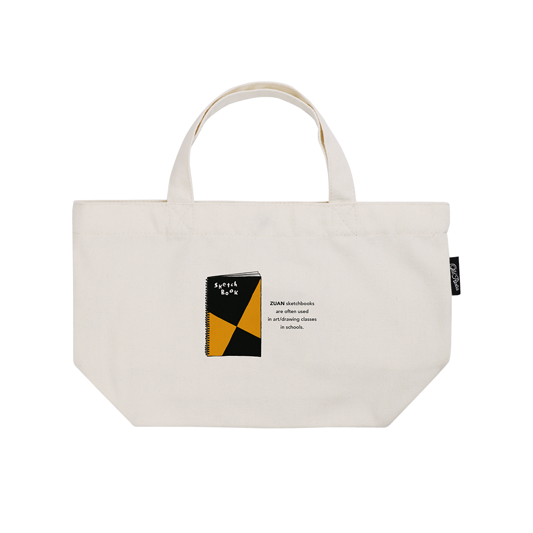 OLD RESTA 2-IN-1 JAPANESE STATIONERY Small TOTE BAG / Zuan Sketch