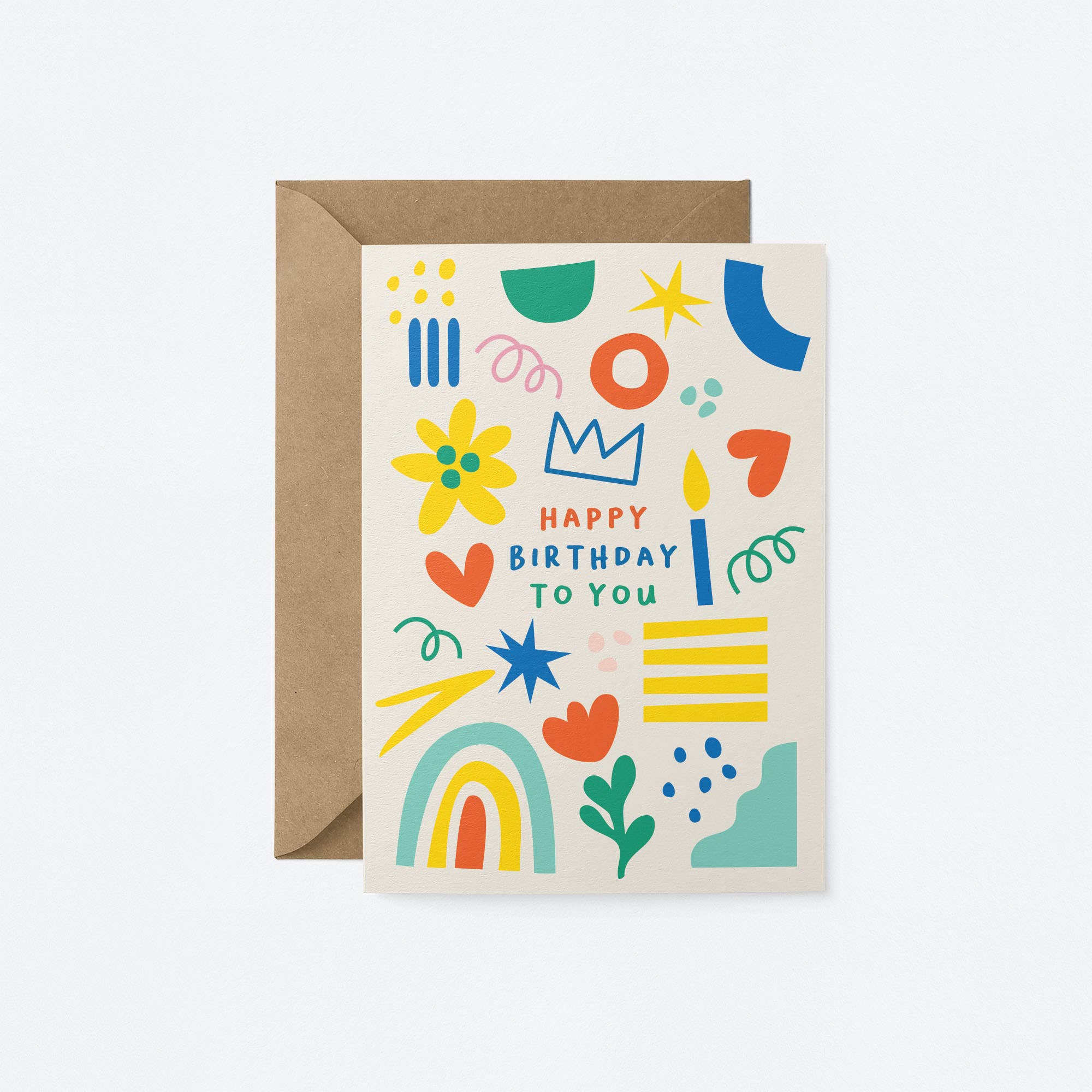 Happy Birthday to you graphic Greeting Card