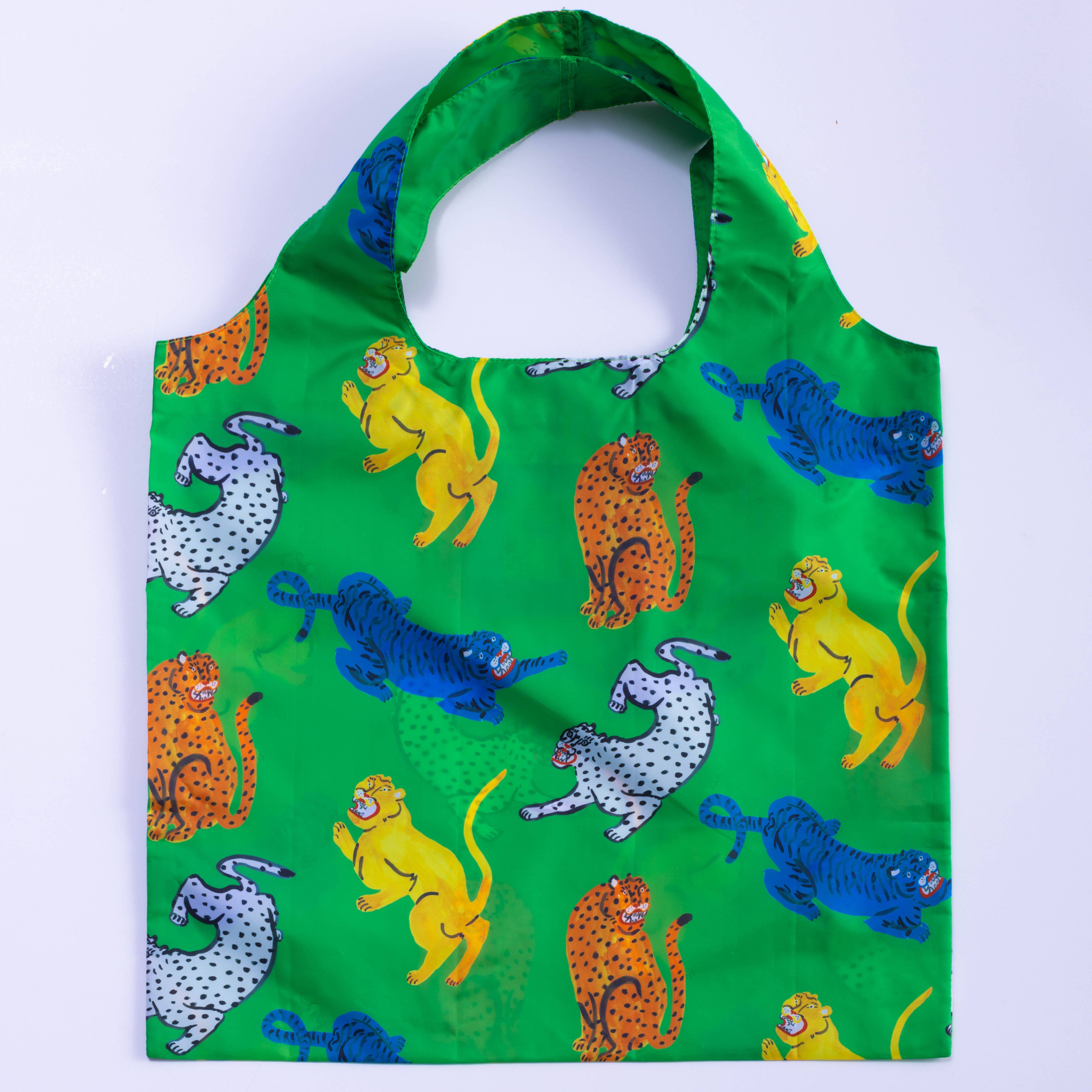 Wild Cats Art Reusable Tote by Kristina Micotti