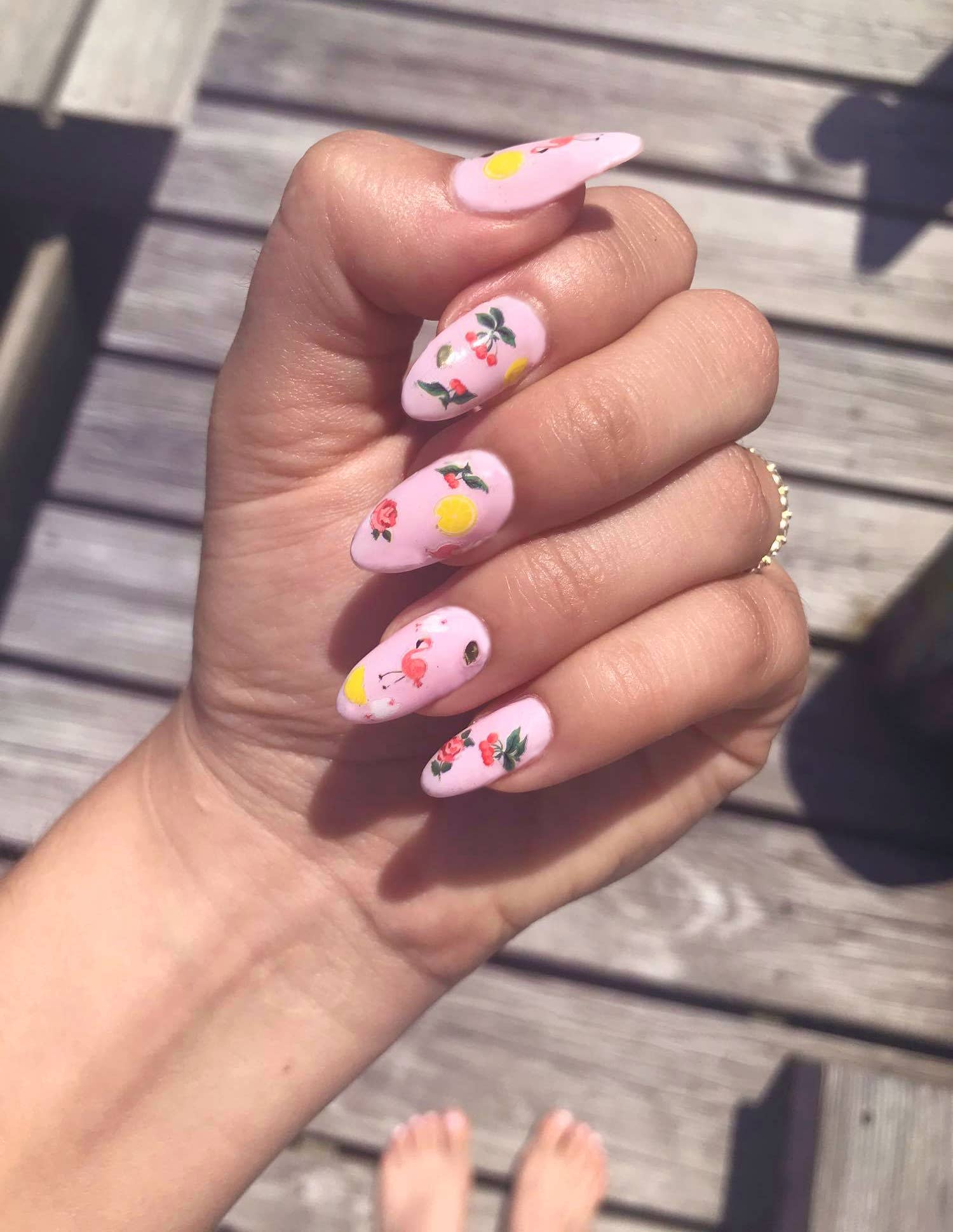 Nail Art Stickers / Pink Pony