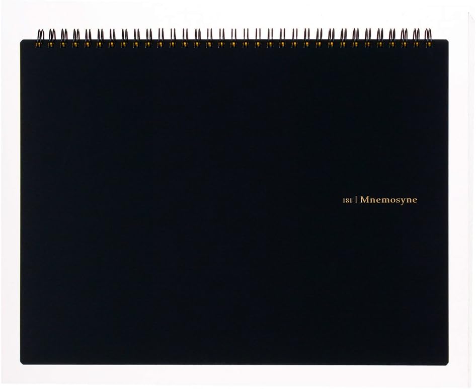 Mnemosyne A4 Blank Horizontal Spiral Notebook