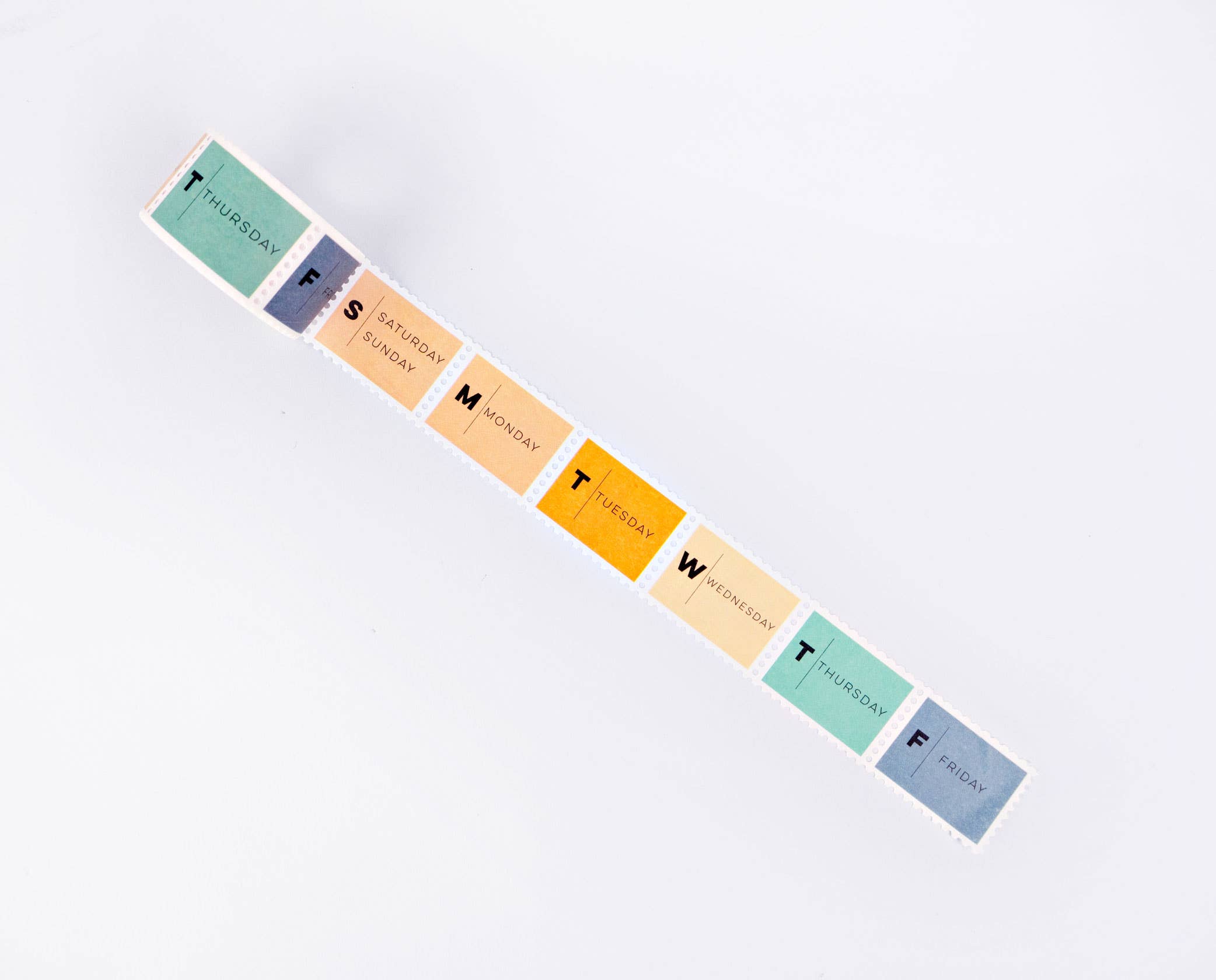 Days of the Week Stamp Washi Tape