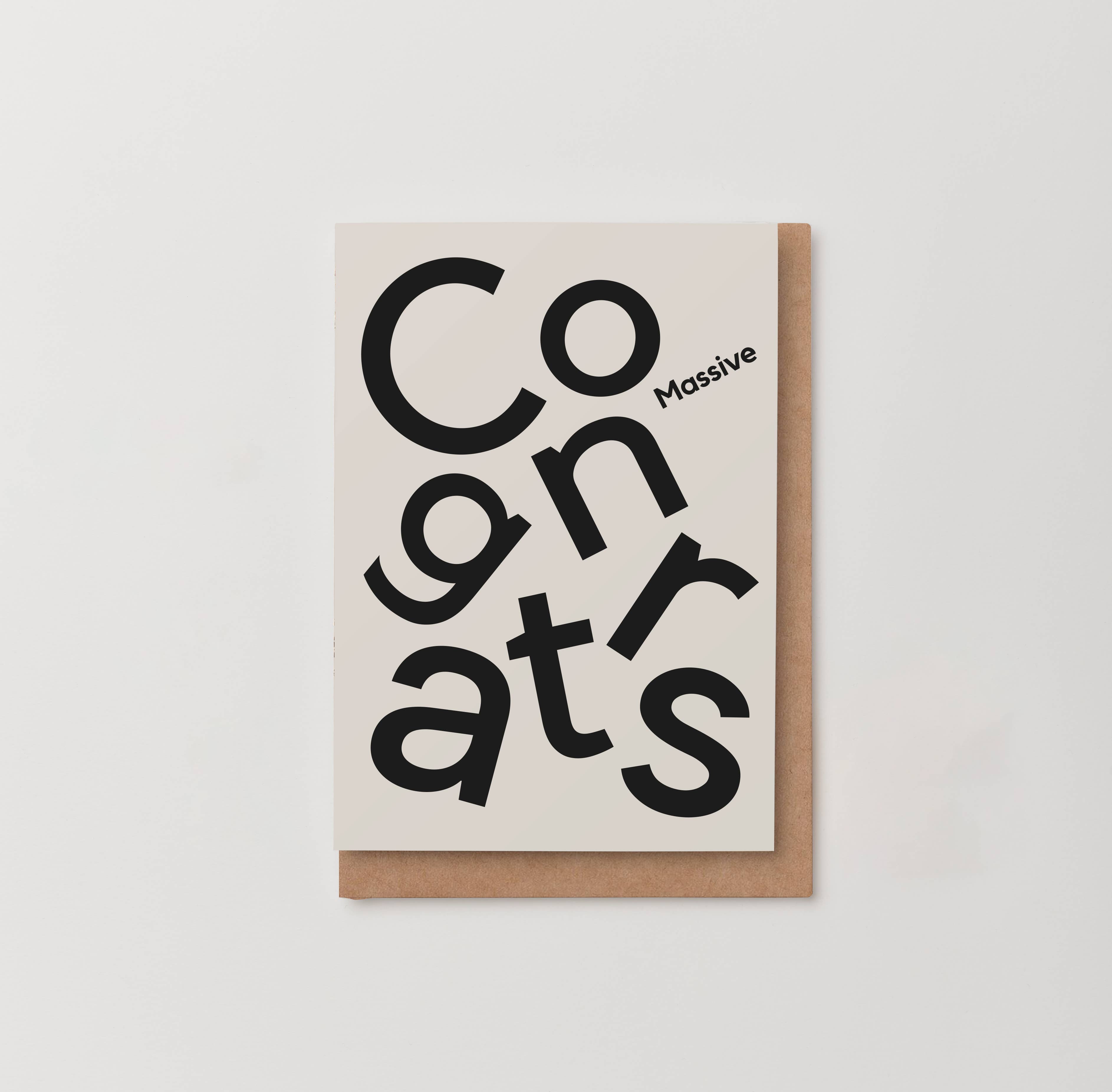 Congrats Typography Card