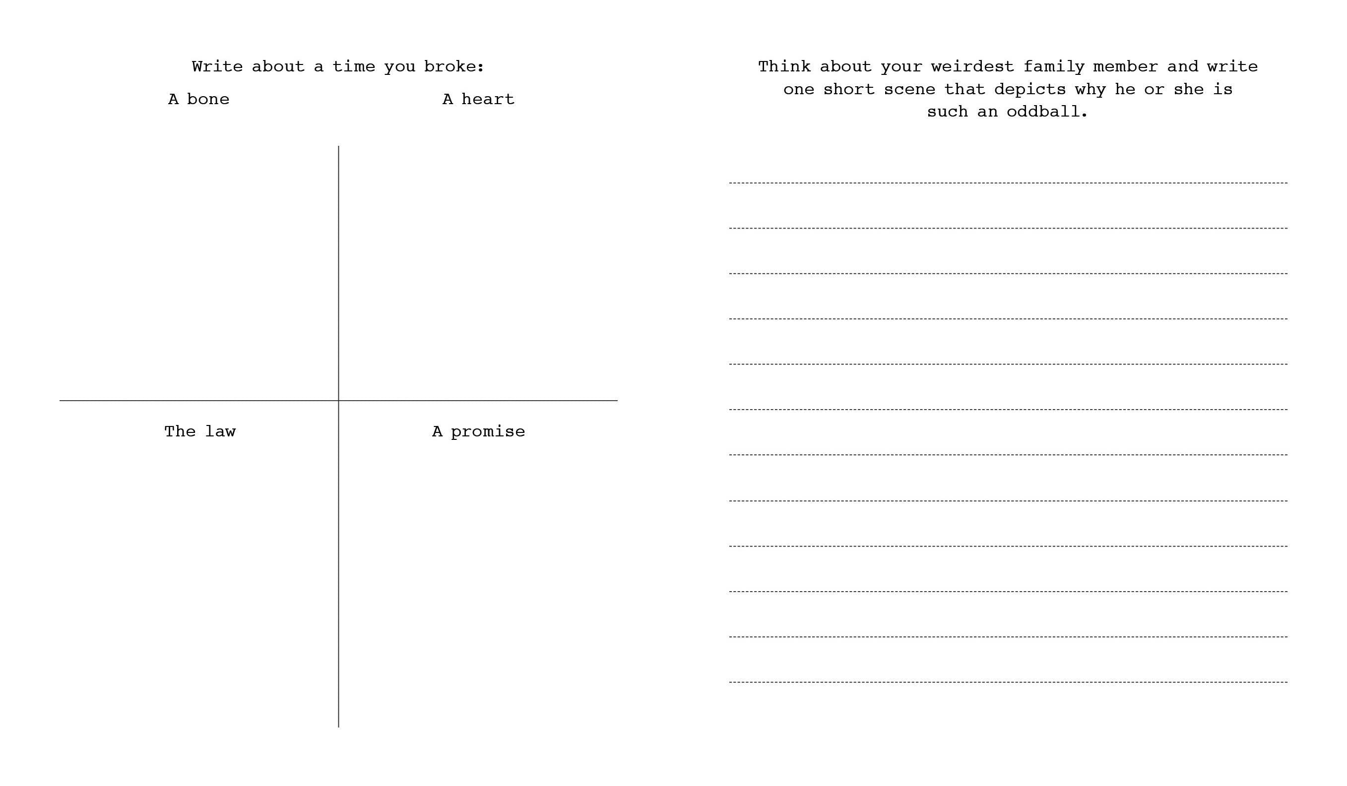 642 Tiny Things to Write About Book