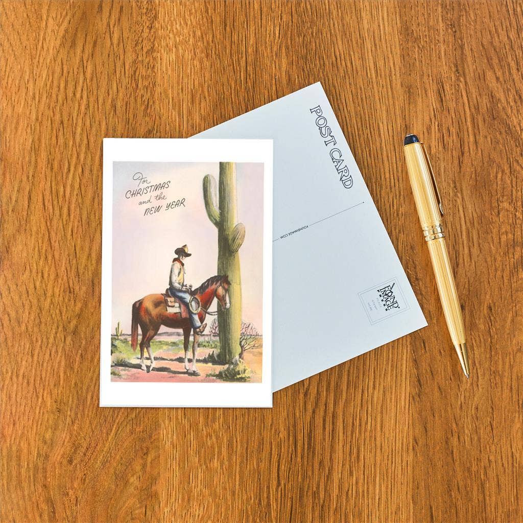 Cowboy Christmas Postcard