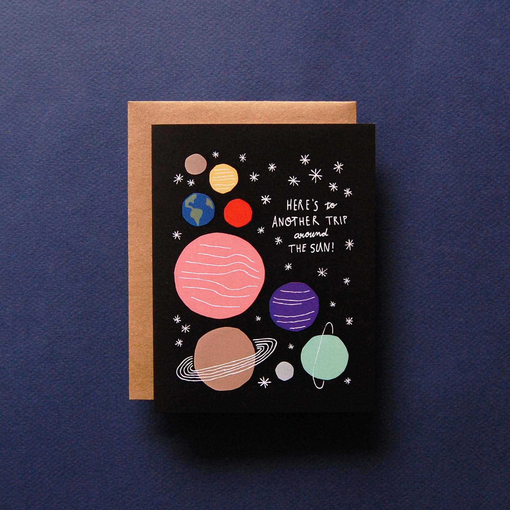 Around the Sun Birthday Card