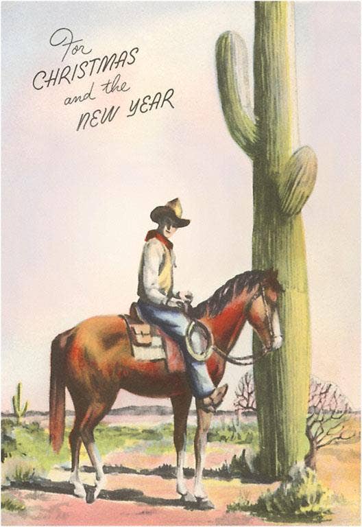 Cowboy Christmas Postcard