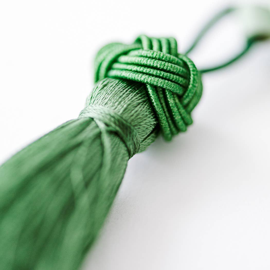 Ivory and Gold Heirloom Scissors with Case - Sage Green