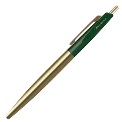 Anterique Brass Ballpoint Pen / Forest Green