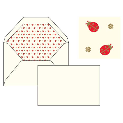 Rossi 1931 Letterpress Gold Foil Flat Card Letter Sets