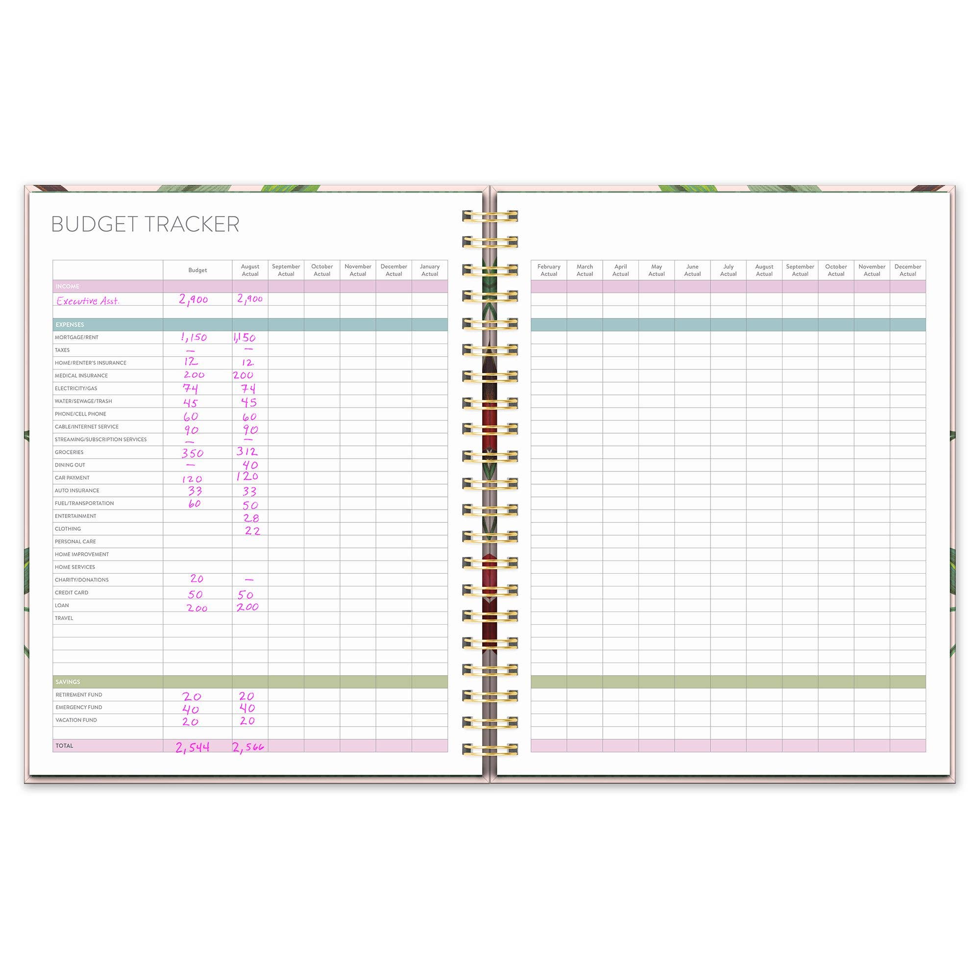 2026 Fruit & Flora Extra-Large Spiral Planner