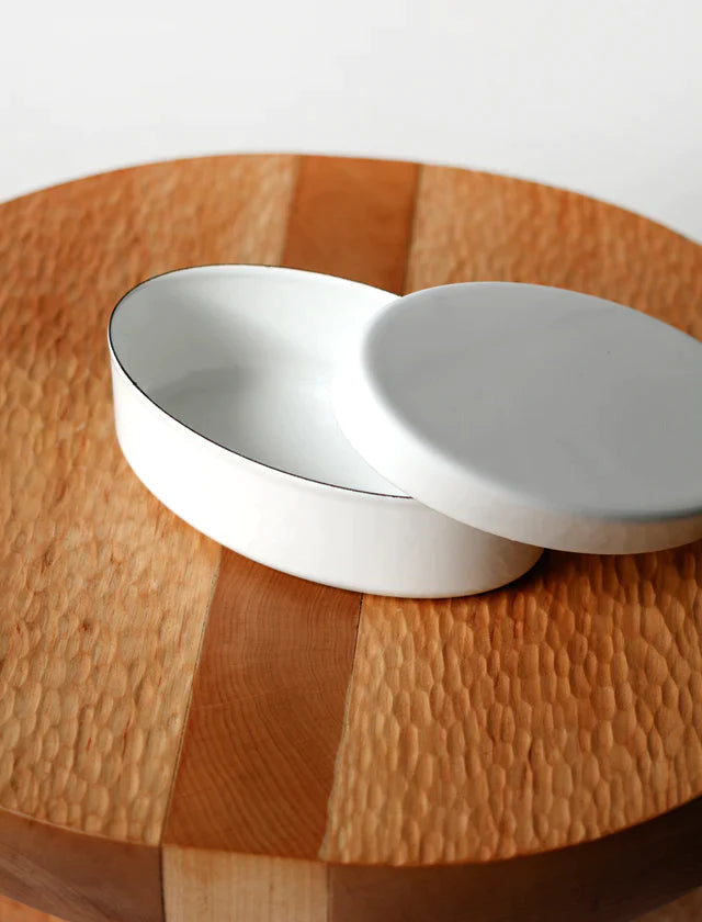 Oval Steel Enamel Box