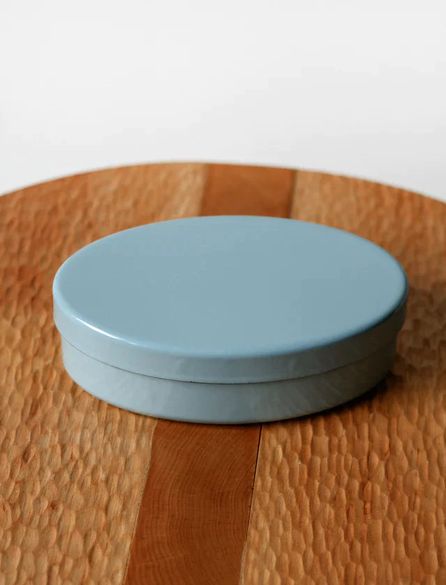 Oval Steel Enamel Box