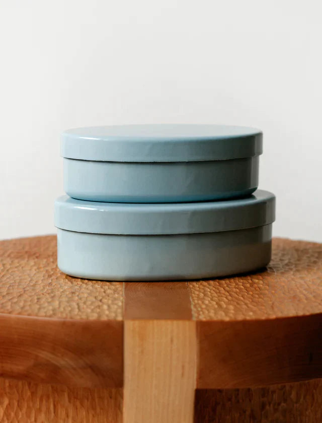 Oval Steel Enamel Box