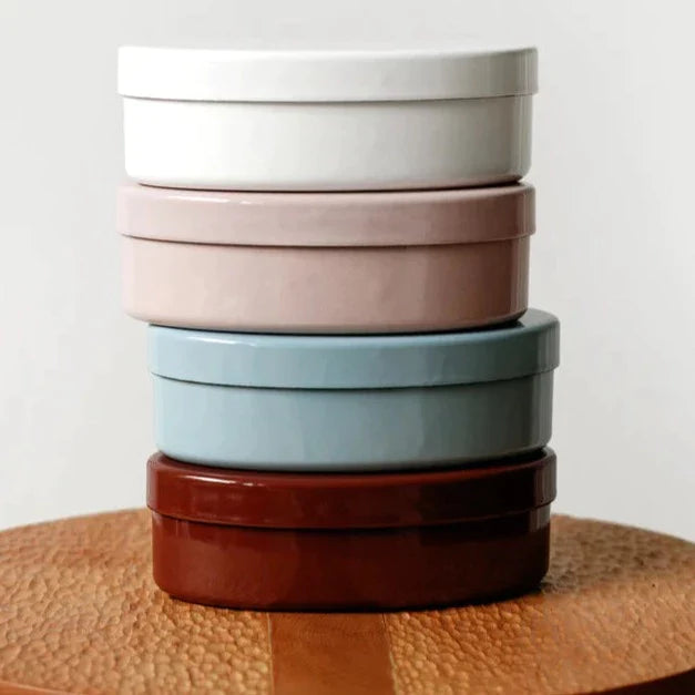 Oval Steel Enamel Box