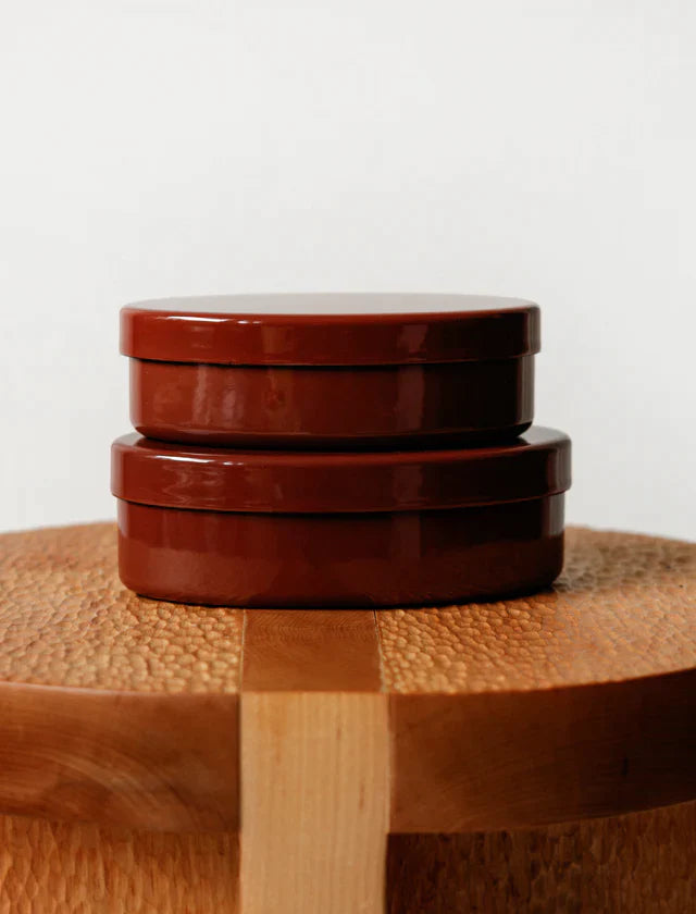 Oval Steel Enamel Box