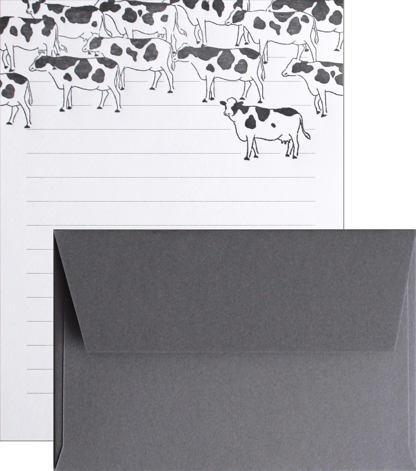 Letterpress Letter Set / Cows
