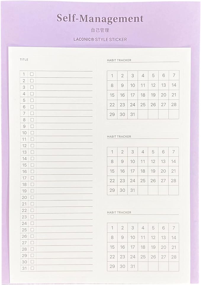 Journal Sticker / Self-Management