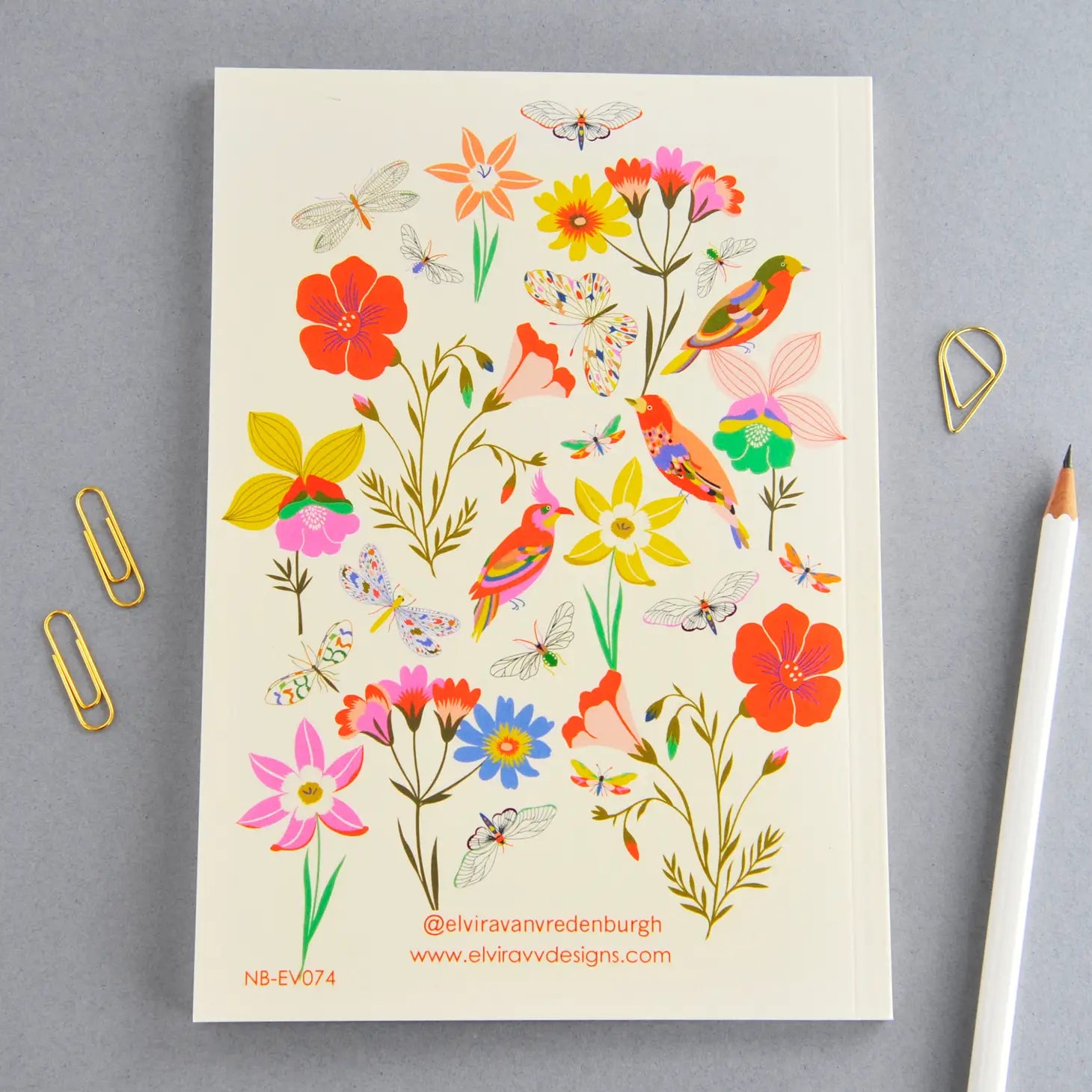 Birds and Bees Perfect Bound Notebook