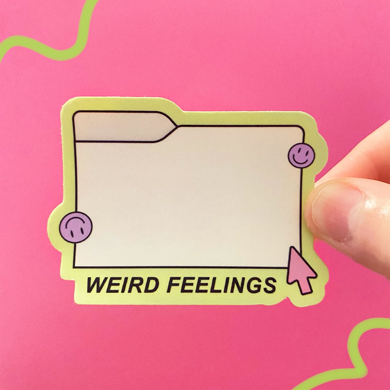 Weird Feelings File Sticker