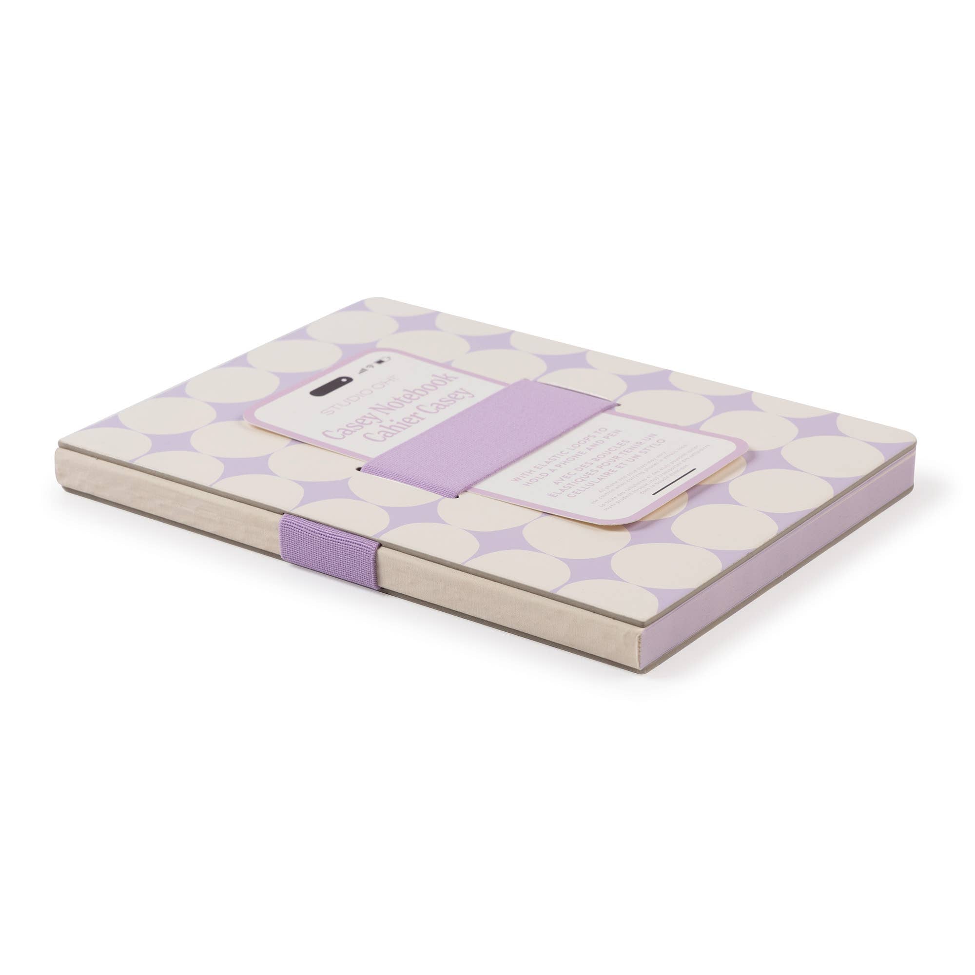 Darling Dots Casey Notebook with Phone Loop