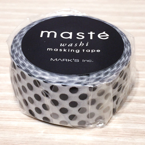 Masté Black Dot Washi Tape