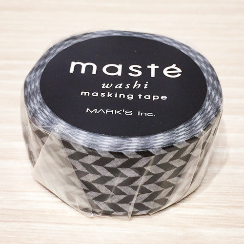 Masté Black Triangle Check Washi Tape