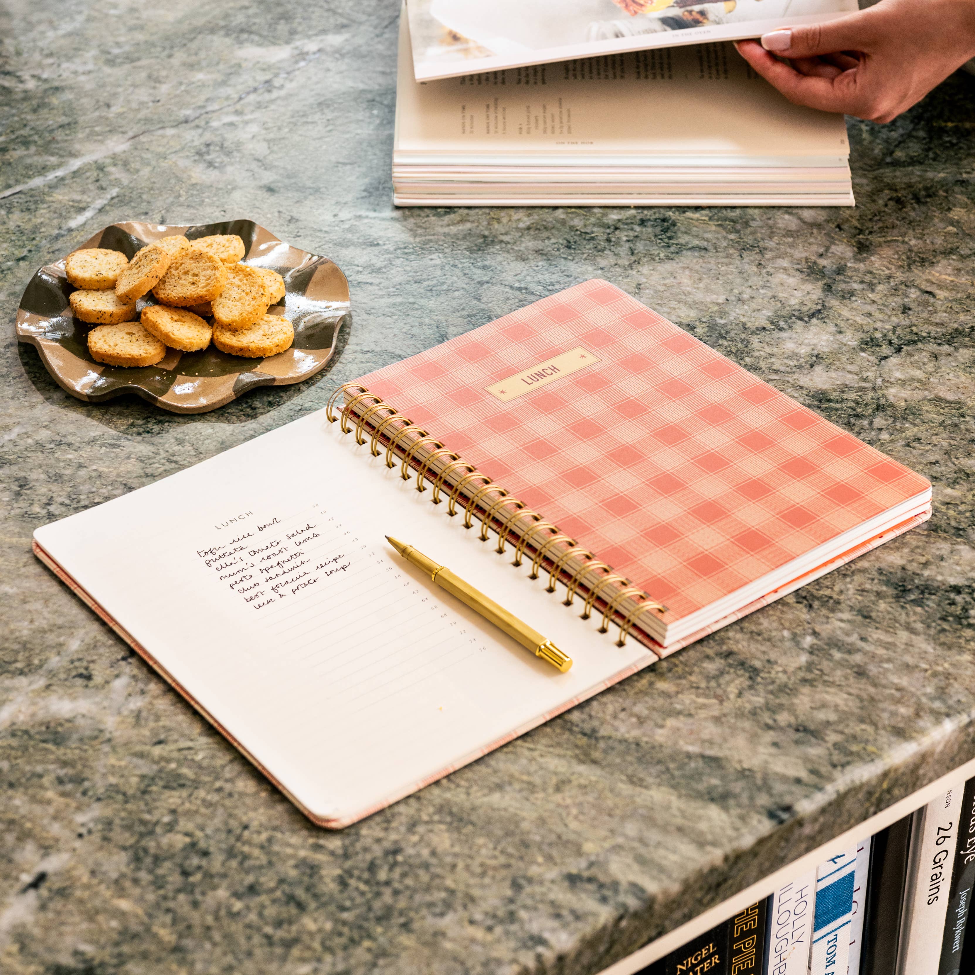 Guided Recipe Journal / Lobster Gingham