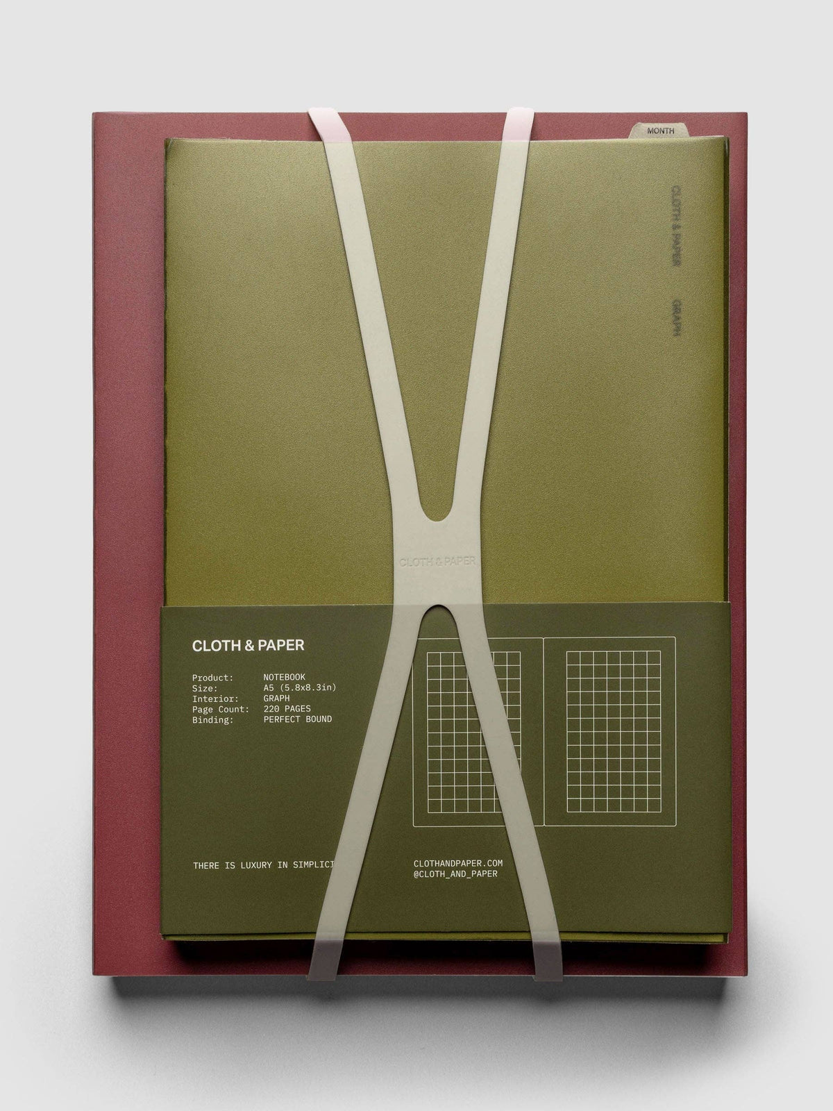 Planner Closure Bands / Rouge and Concrete