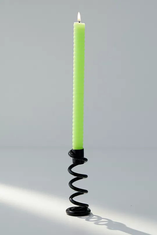 Metal Spring Taper Candle Holder
