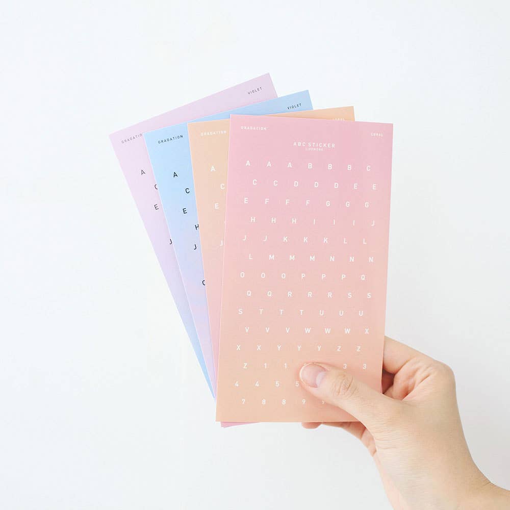 Alphabet ABC Sticker Sheet