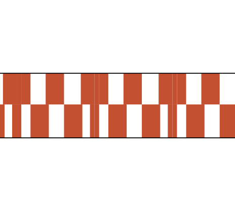 Cinnamon Missmatch Tile 50m Paper Tape