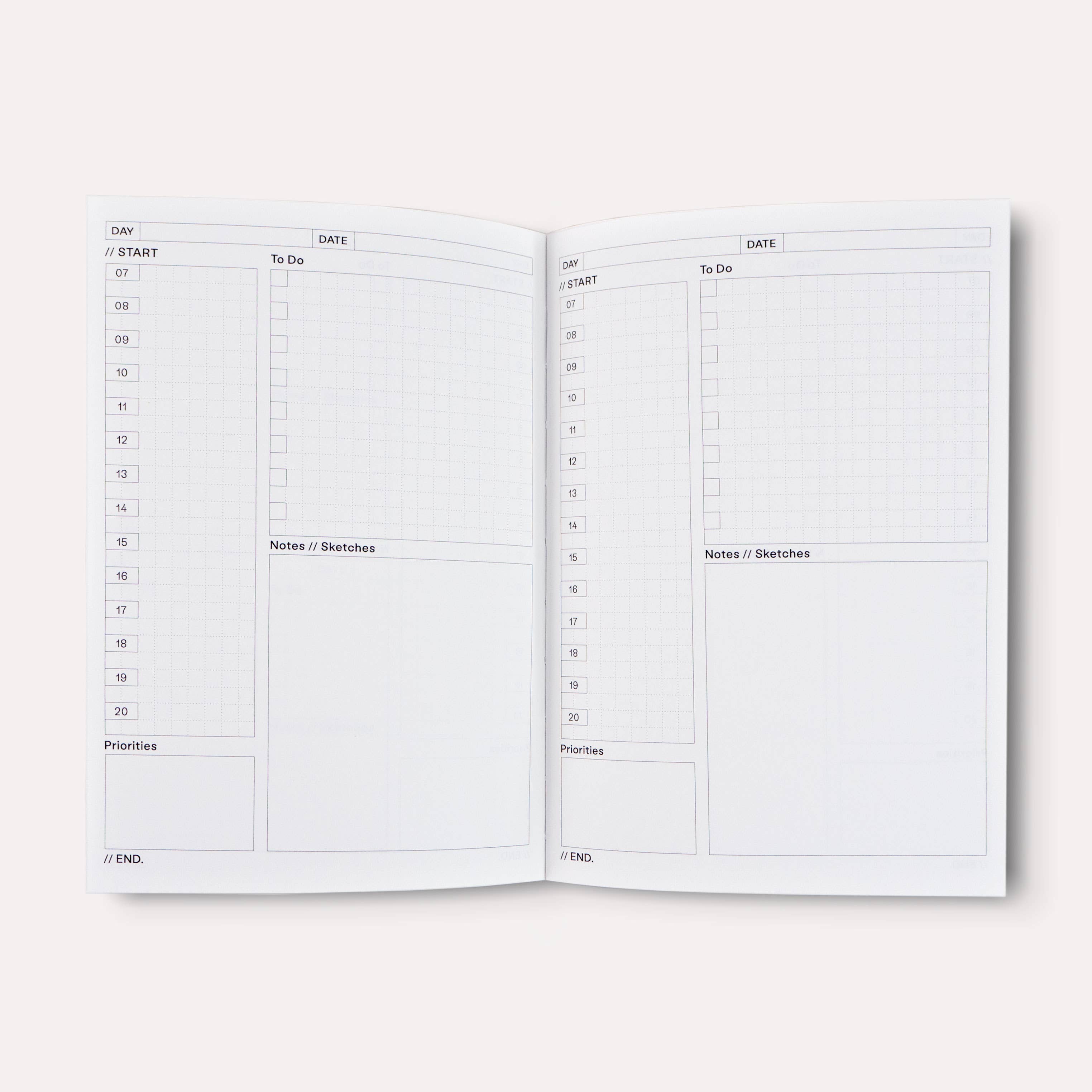 Palermo Undated Daily Planner Book