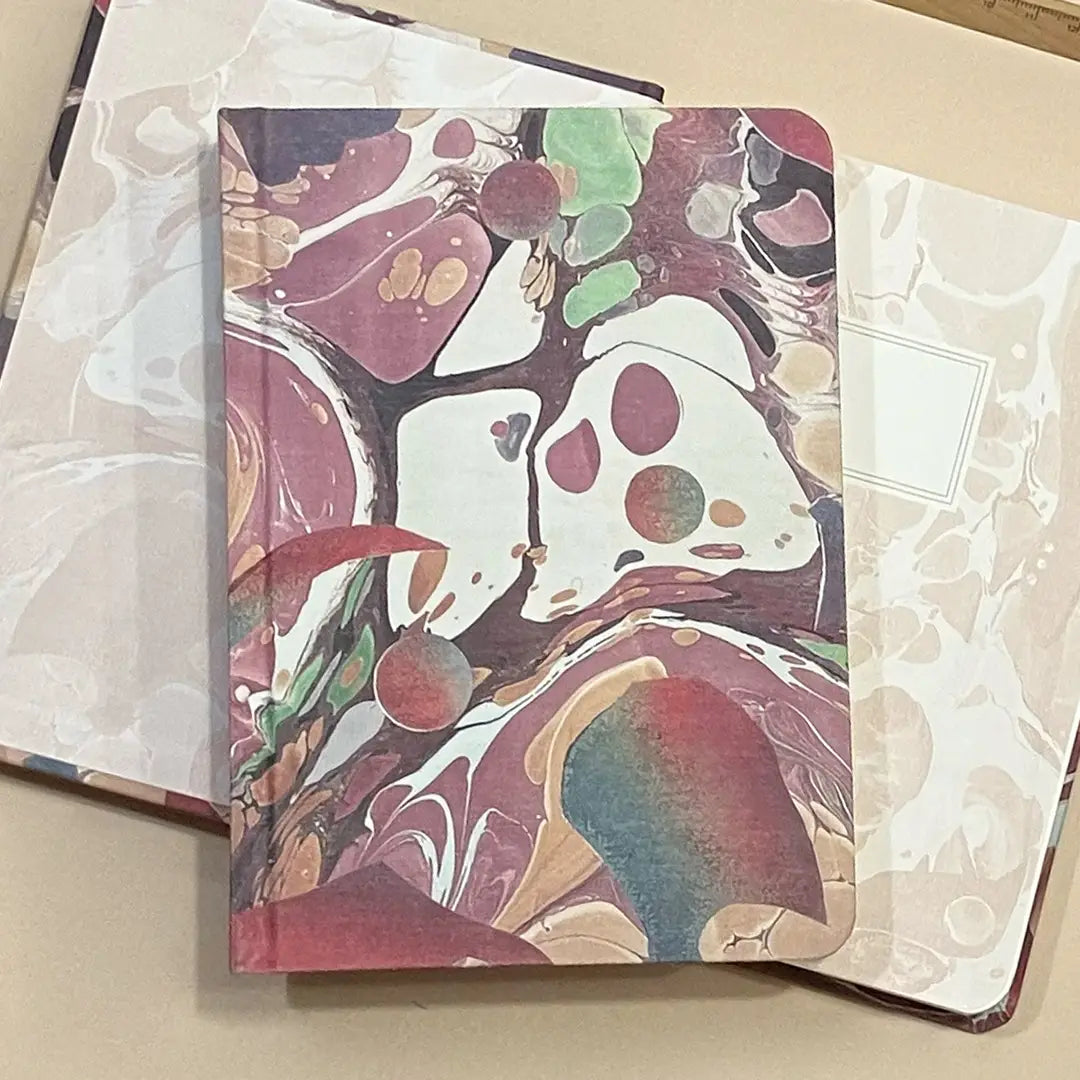 Marble Hardcover Notebook / B6 / Carnelian