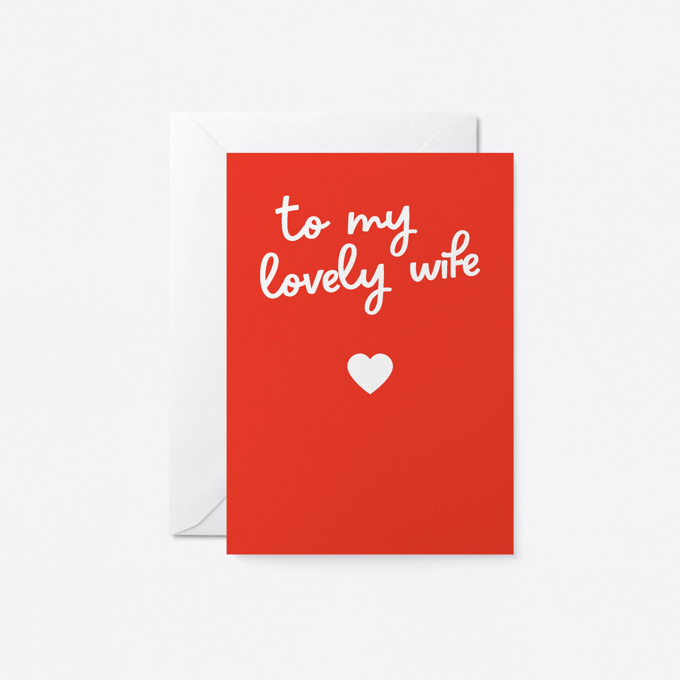 To My Lovely Wife Card