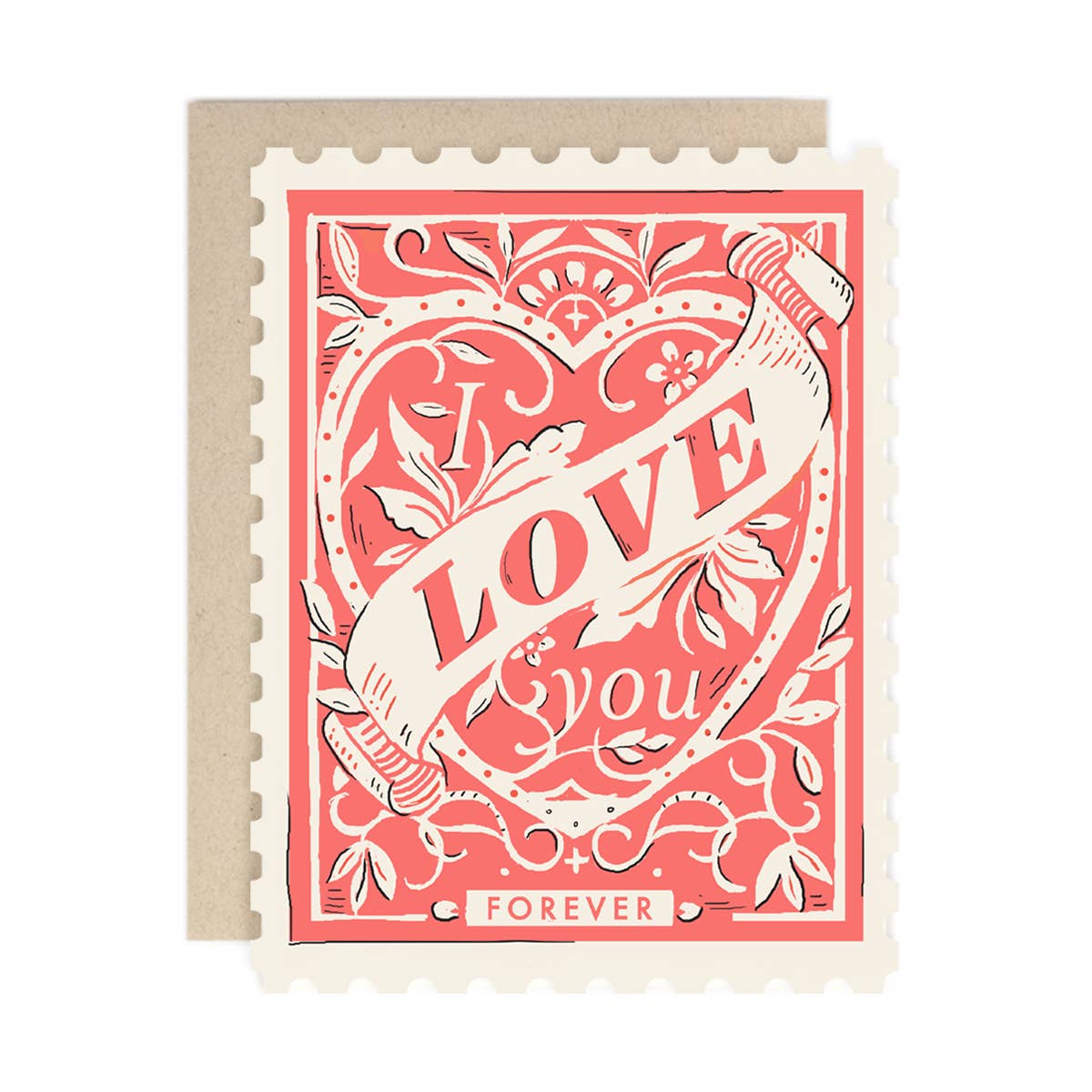 I Love You Forever Stamp Card