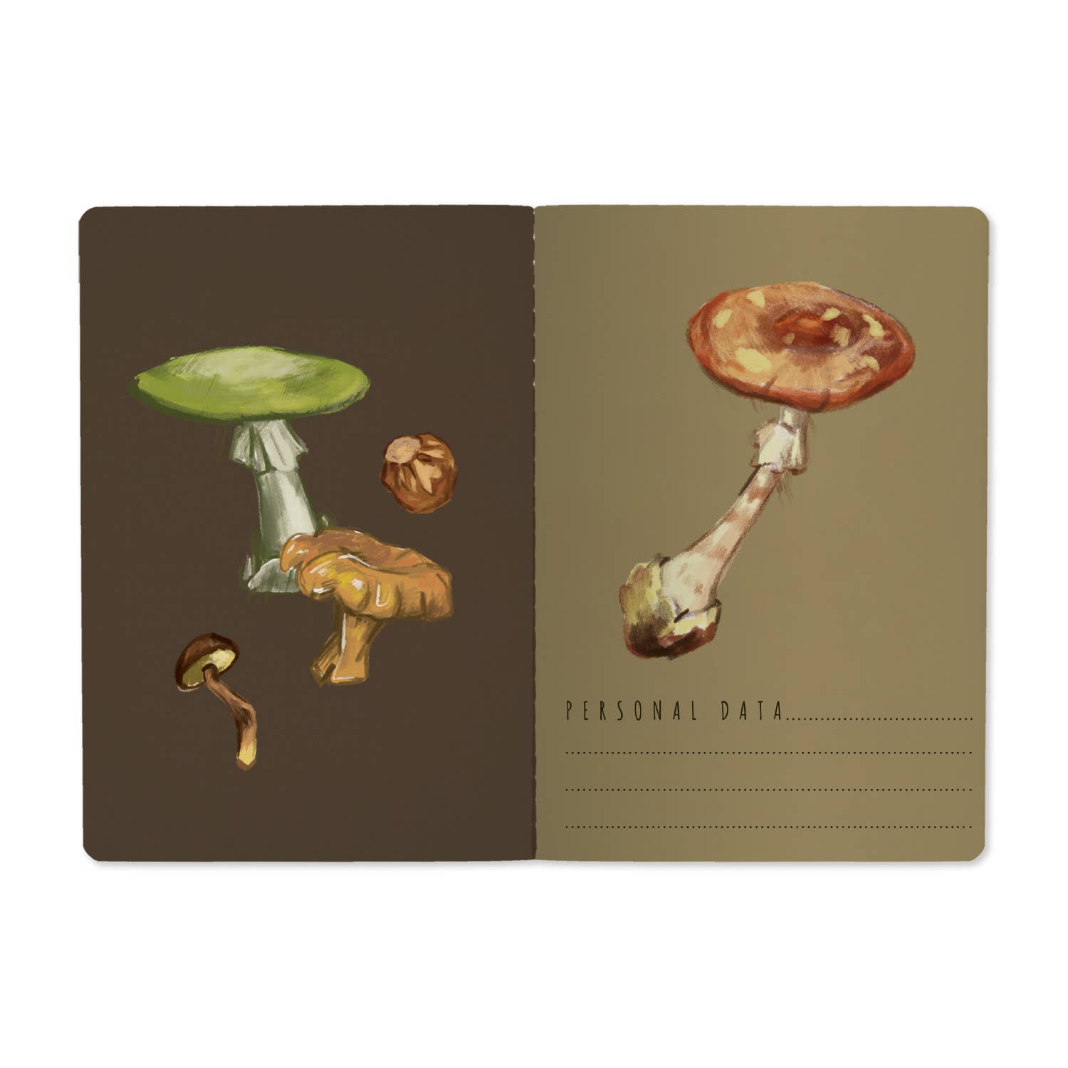 Mushroom Notebook / Black