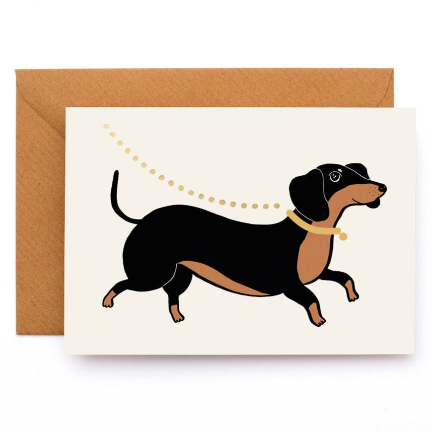 Dachshund Greeting Card