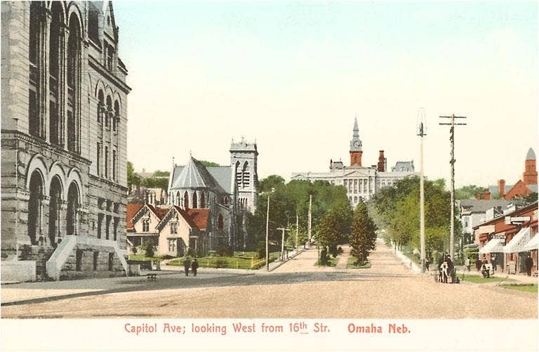 Omaha Capitol Avenue Postcard