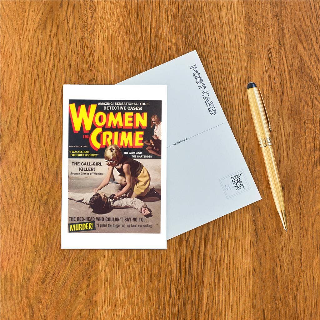 Women in Crime Postcard